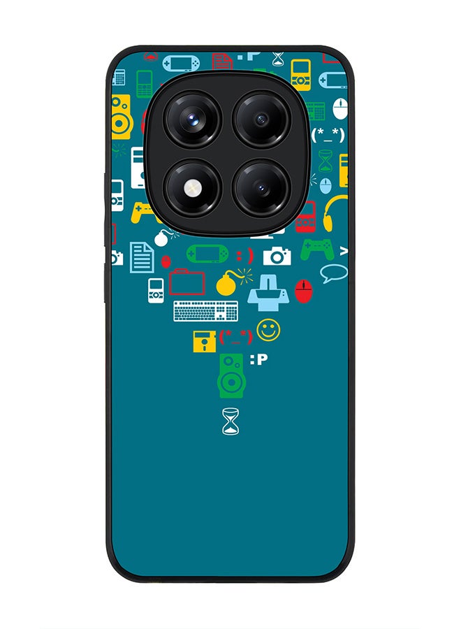 Stylizedd For Xiaomi Redmi Note 14 Pro 5G / X7 5G Case,Slim fit Camera Protection, Shockproof Thin Phone cover  - Convergence (Green) - Image 1