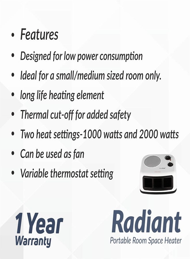 Greenchef Radiant Portable Room Heater - 2000W - Image 3