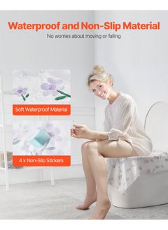 VEVOR VEVOR Toilet Seat Covers Disposable,20 Pieces Portable Potty Training Toilet Seat Covers,4 Pack Extra Large Waterproof Potty Cover,for Adult, Kids, Travel, Public Restroom & Airplane  - Image 2
