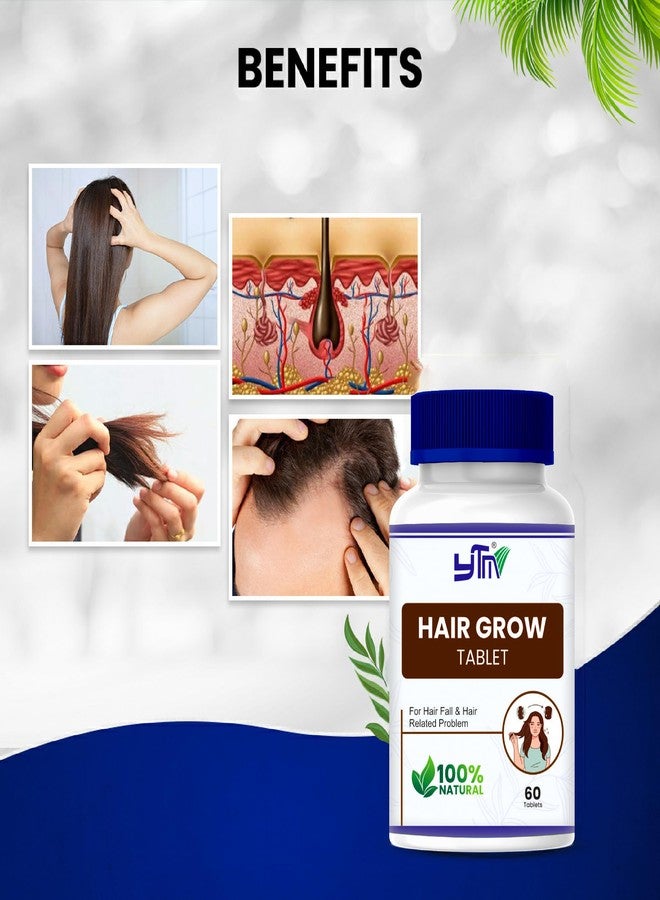 YTM hair vitamins tablet for Hair Growth & Hair Fall Control Supplement 60 tablets - Image 4