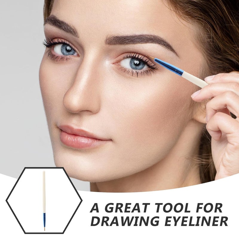 KICHOUSE Eyeliner Brush Eyeshadow Applicator Thin Detailing Makeup Brush for Eye Makeup Concealer Application - Image 3