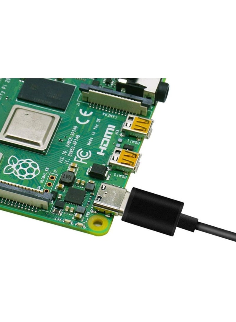 SOLDOUT Power Switch Line Type-C Interface 5V 3A USB Power Supply Line Compatible With Raspberry Pi 4 (Black)  - Image 5