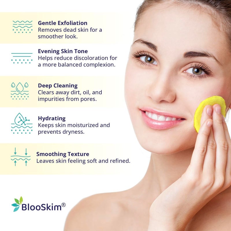 COZIESS COZIESS Turmeric Kojic Acid Cleansing Pads for Dark Spots Remover Turmeric Face Pads with Vitamin C E Deep Clean Pores Hydrate Plump Skin Exfoliating Pads with Kojic Acid Serum 50 Pads - Image 4