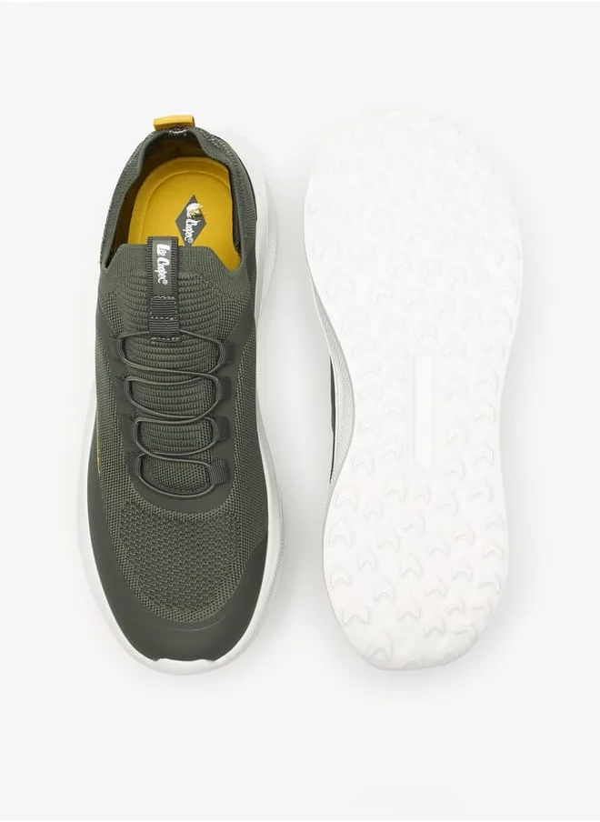Lee Cooper Mens Textured Slip-On Low Ankle Sneakers