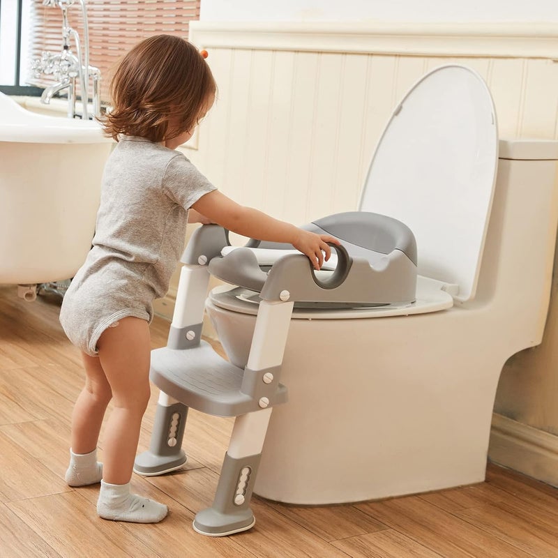 Wiifo Potty Training Toilet Seat with Step Stool Ladder for Boys and Girls - Image 2