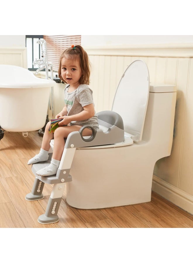 Wiifo Potty Training Toilet Seat with Step Stool Ladder for Boys and Girls - Image 1