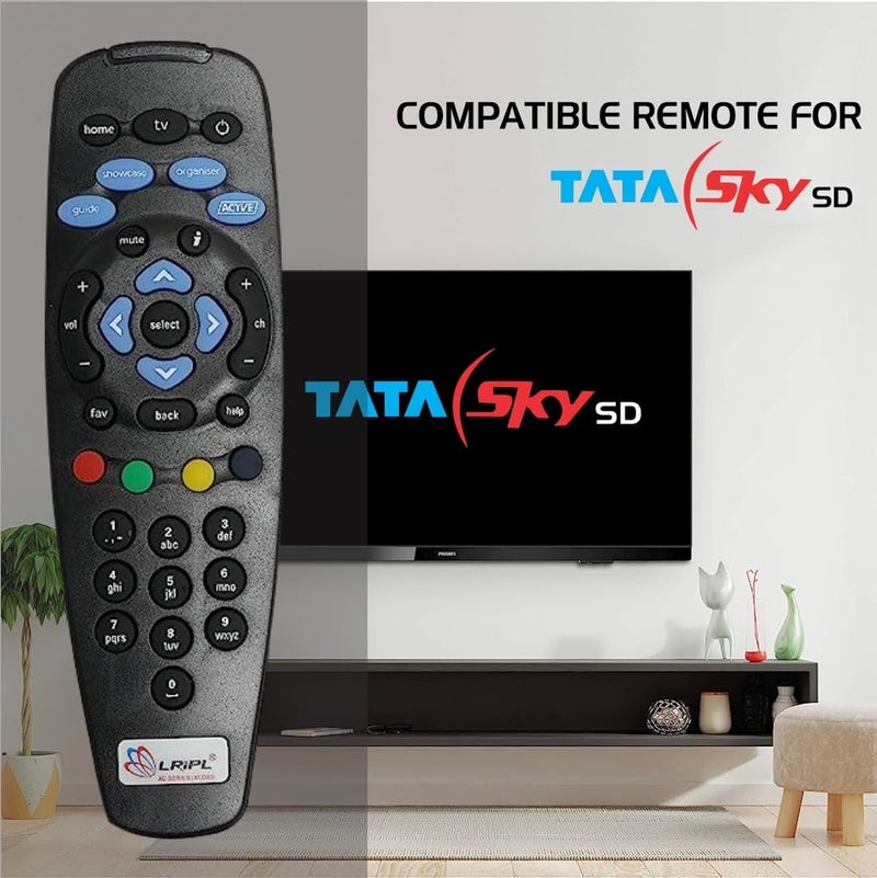 LRIPL GIZKART LX282 Universal Remote Control Compatible with Tata Sky Setup Box Black - Image 1