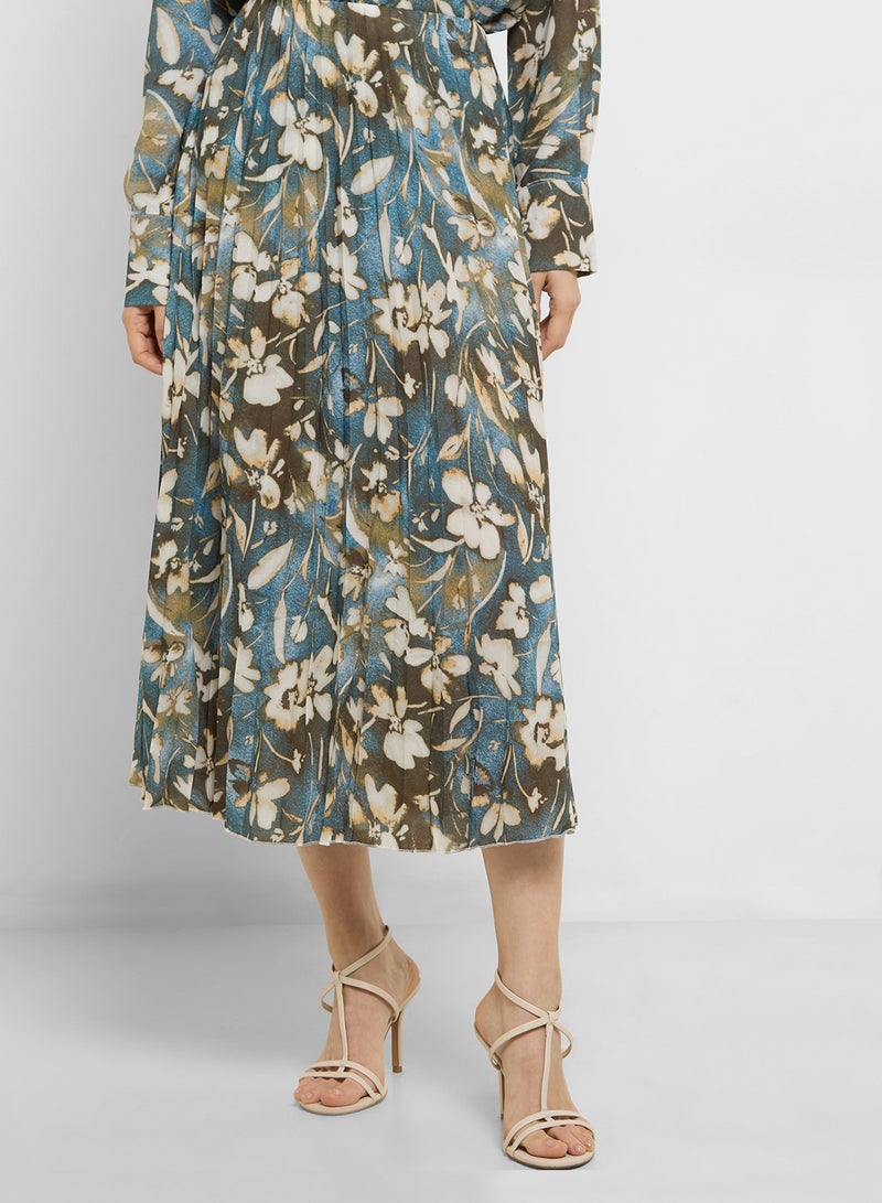 Khizana Printed Shirt & Skirt Set - Image 4