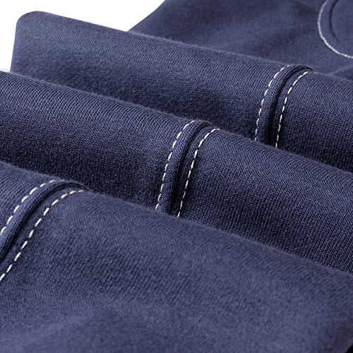 BINPAW Boy's Cotton Jogger Sports Sweat Pants Sweatpants with Side Pockets, Navy, 11T-12T(11-12 Years)=Tag 160 - Image 4