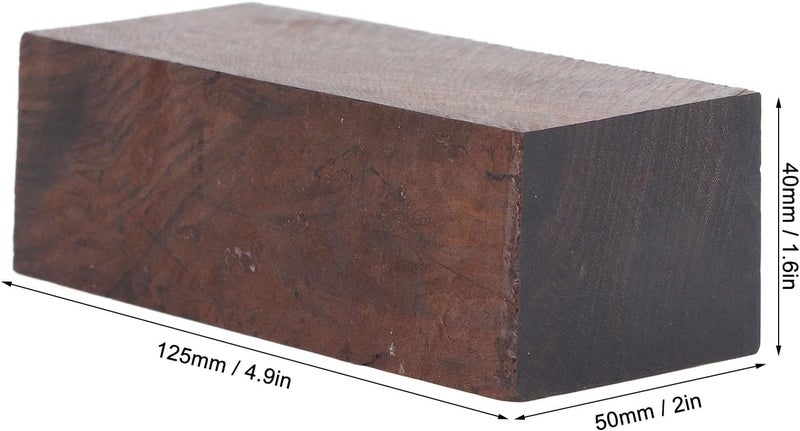 Tbest Ebony Lumber, Rectangular DIY Wooden Blank Carving Block for DIY Crafts Instrument Handle Paperweight - Image 3