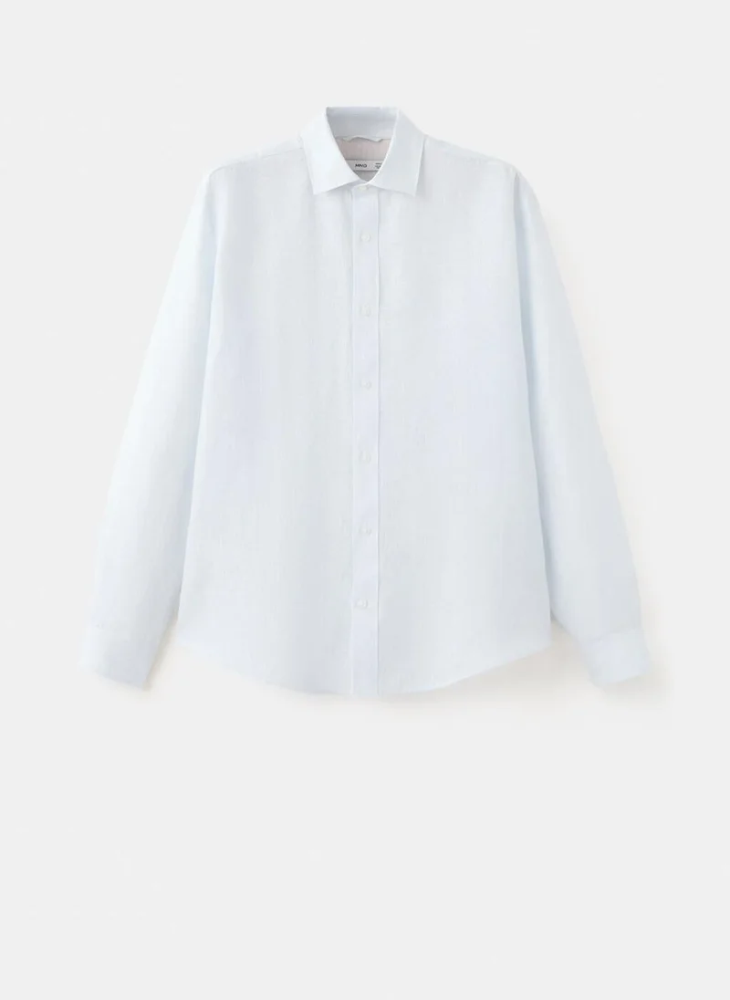 Mango Man  Regular-fit 100% linen shirt for Men | Best Price UAE