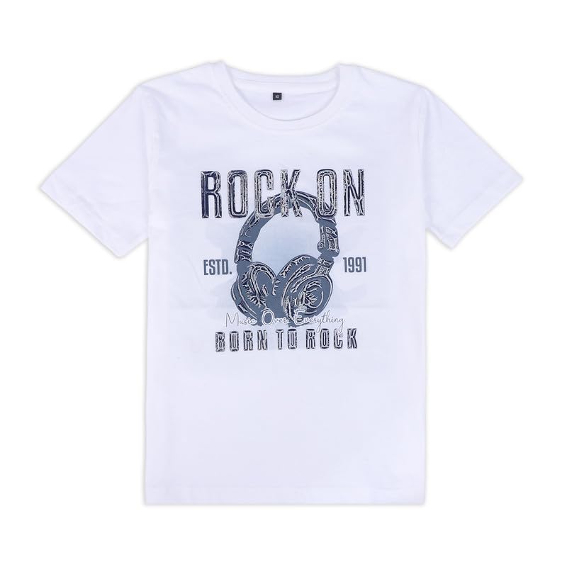 CHARCHIT Boys Full Sleeves Geometric Printed Shirt and T-Shirt Set - Image 4