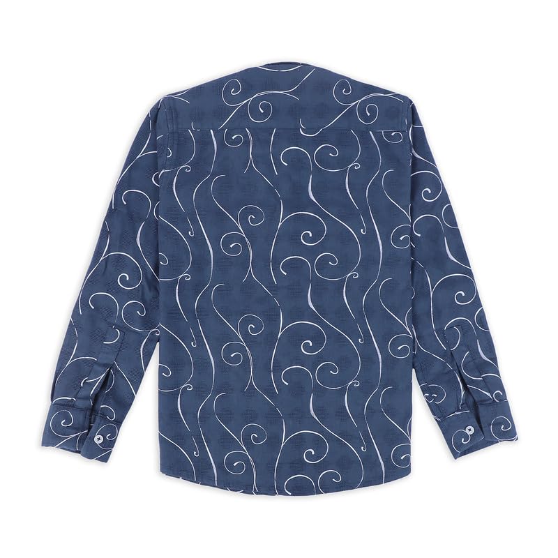 CHARCHIT Boys Full Sleeves Geometric Printed Shirt and T-Shirt Set - Image 2