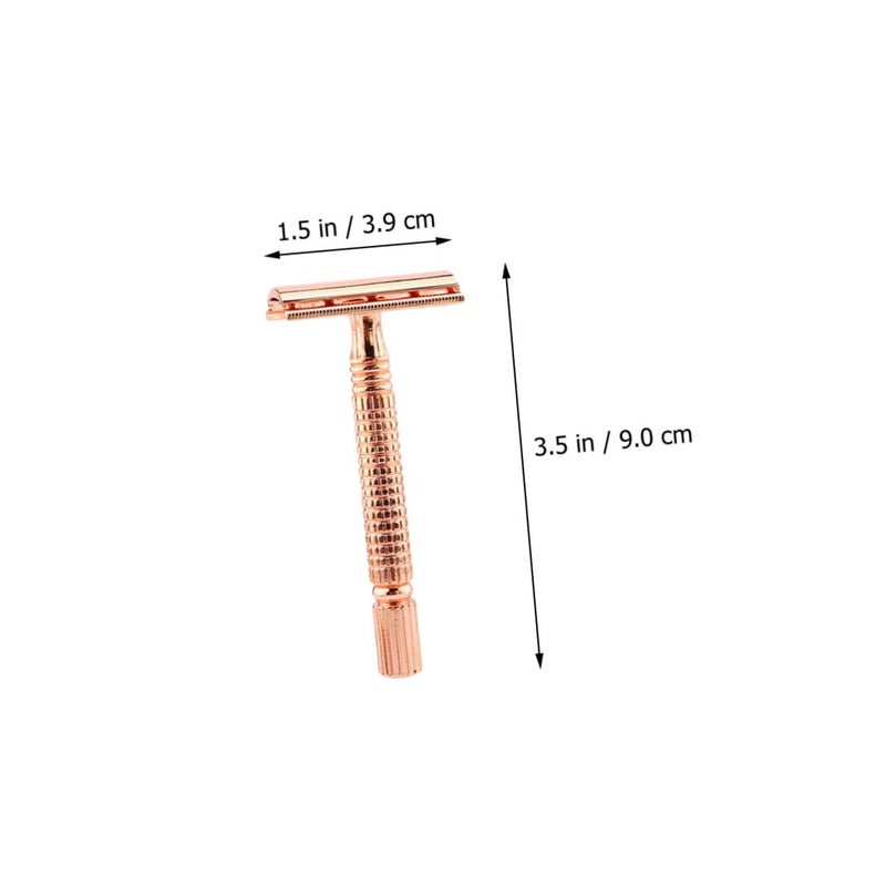 Wakauto 2PCS Double Edged Metal Safety Razor For Men Body And Beard Grooming - Image 2