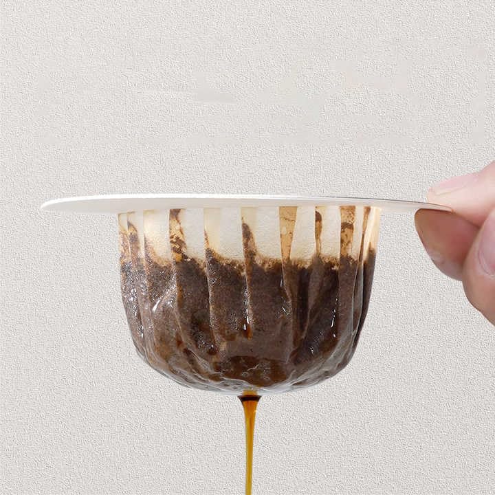 ZEBROC ZEBROC Portable Drip Coffee Filters Hand Brewing Coffee Filter Bags Drip Coffee Powder Filter Paper Bag Coffee Paper Filter Disposable Coffee Filters 32 Round Coffee Drip Filter - Image 3