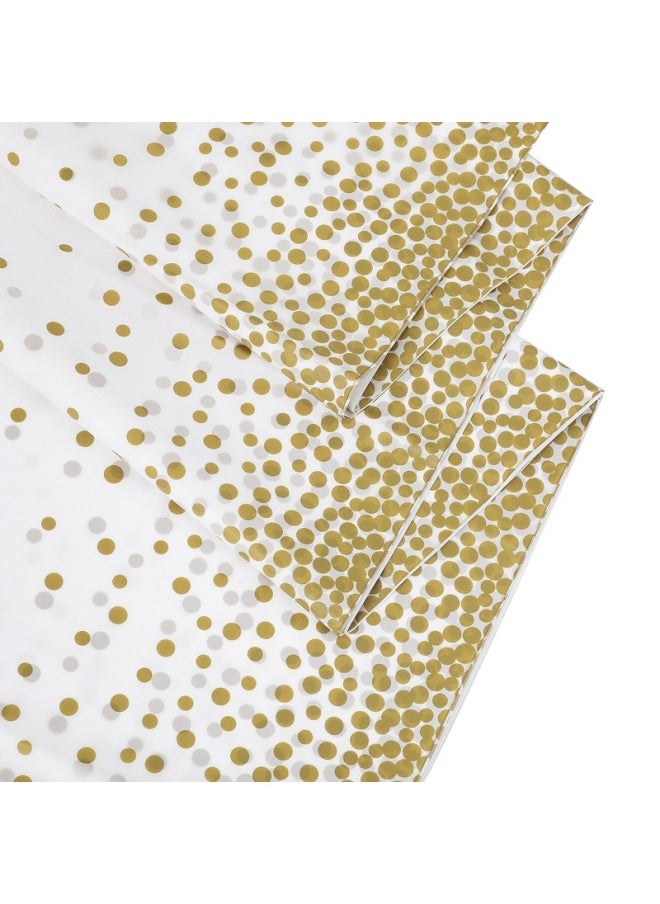 Generic Daily Use Disposable Tablecloths For Dining Kitchen - Elegant Practical Table Protectors For Meals Events-Color:Black Dot Silver Dot-Specifications:137*274cm 3 Silk  - Image 3