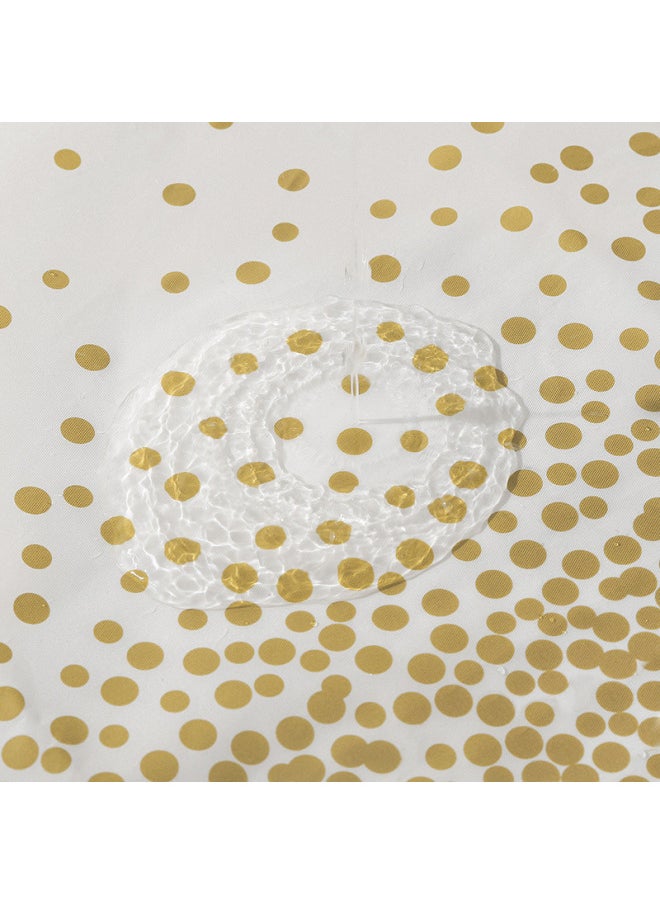 Generic Daily Use Disposable Tablecloths For Dining Kitchen - Elegant Practical Table Protectors For Meals Events-Color:Black Dot Silver Dot-Specifications:137*274cm 3 Silk  - Image 4