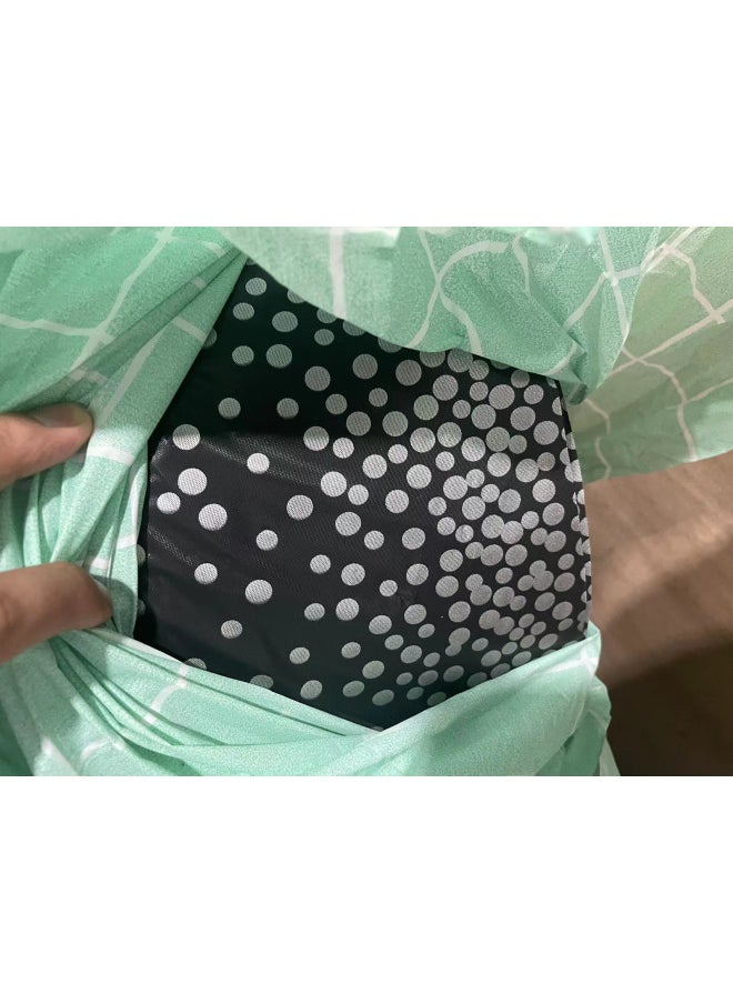 Generic Daily Use Disposable Tablecloths For Dining Kitchen - Elegant Practical Table Protectors For Meals Events-Color:Black Dot Silver Dot-Specifications:137*274cm 3 Silk  - Image 1