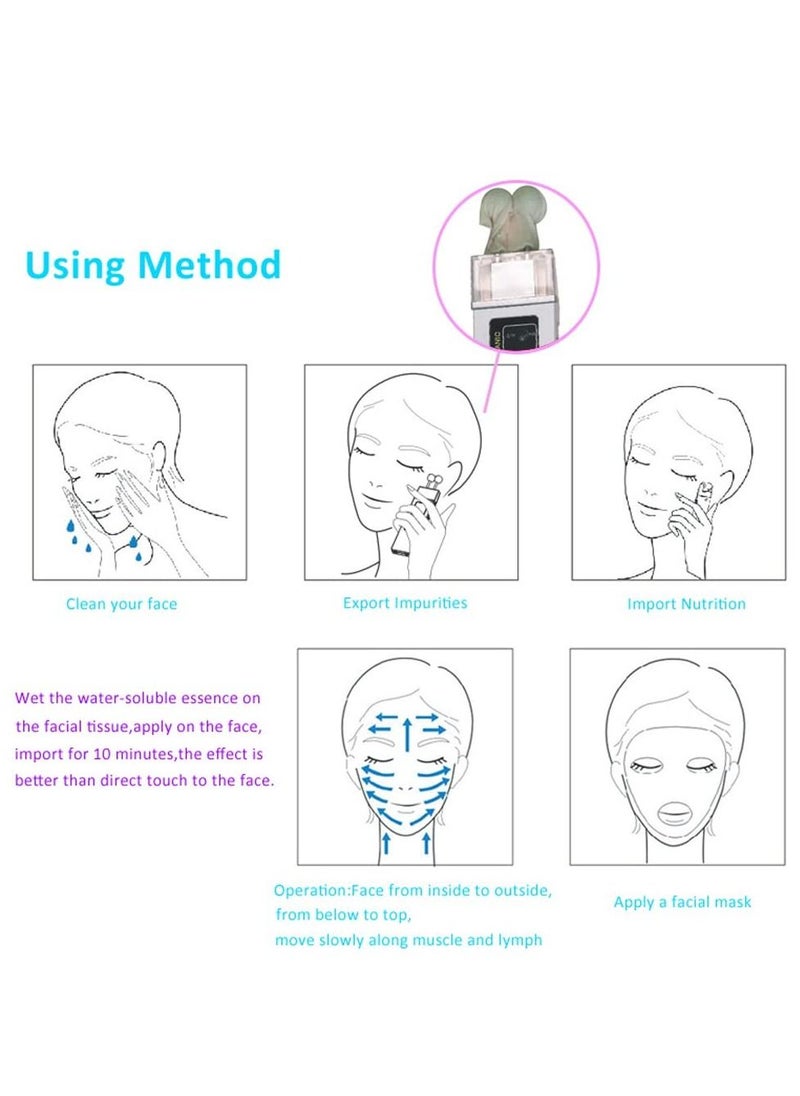 Excefore - 2 in 1 Galvanic Skin Firming Machine, Portable Facial Device Anti-Aging Face Lift Massager, Massager Home Use Beauty Salon - Image 1