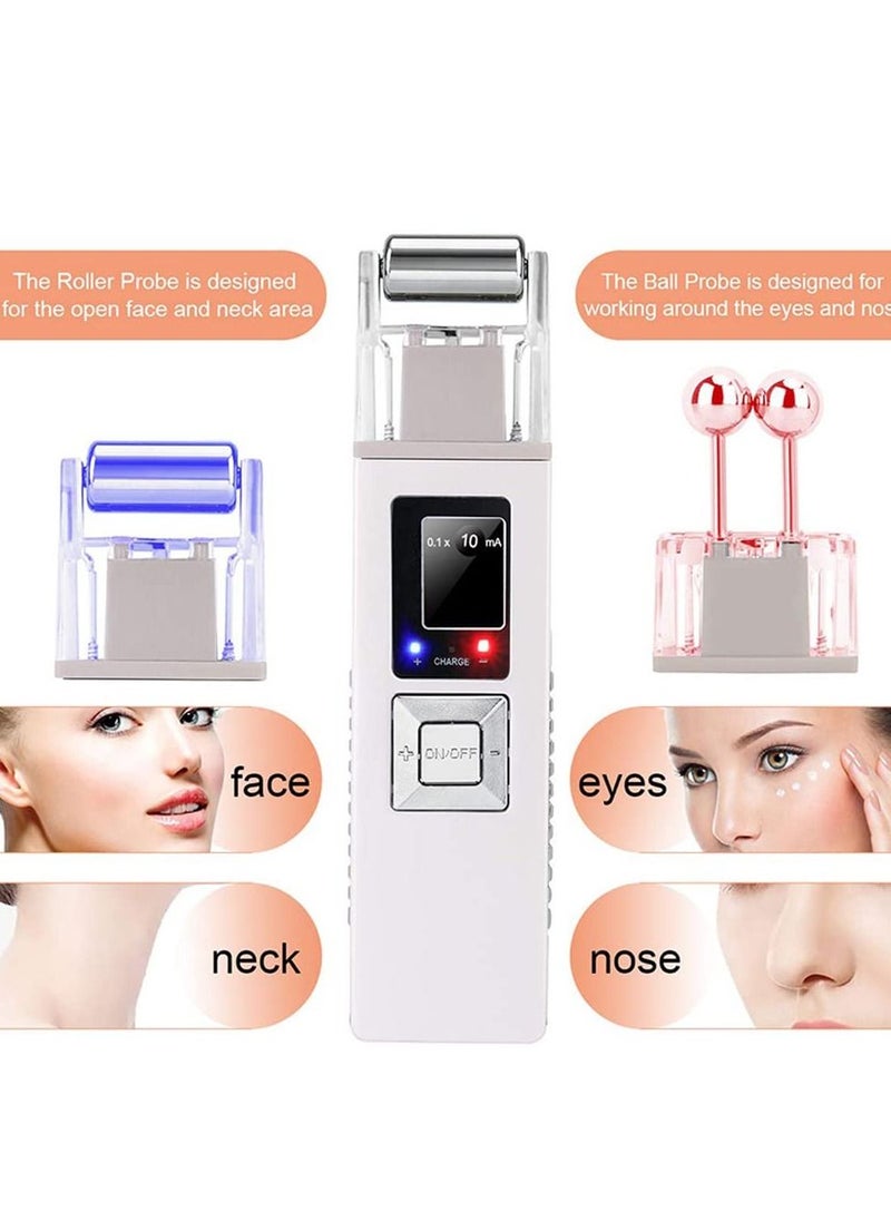 Excefore - 2 in 1 Galvanic Skin Firming Machine, Portable Facial Device Anti-Aging Face Lift Massager, Massager Home Use Beauty Salon - Image 1