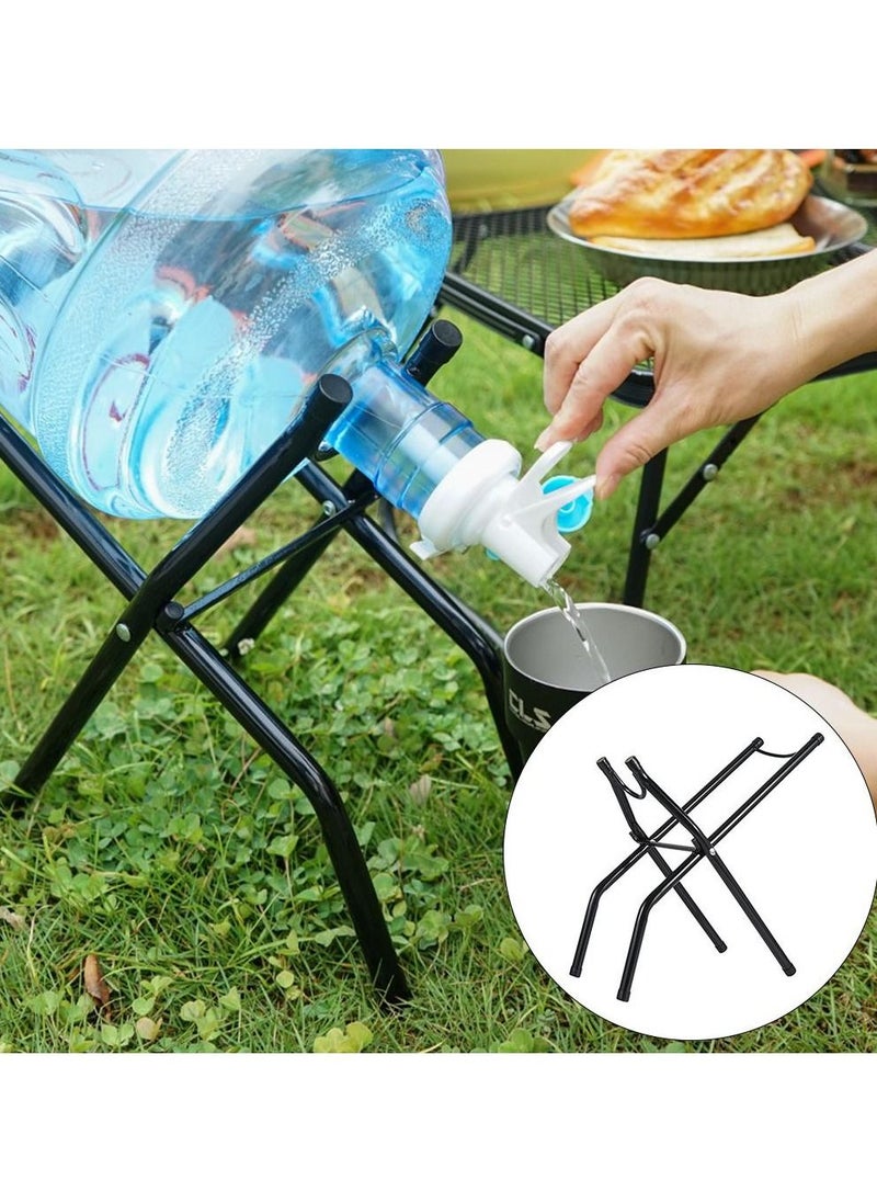 DubaiGallery Water Jug Stand and Water Dispenser Valve, 5 gallon bottle holder Non Slip Water Stand Water Dispenser Valve with Crowbar and Dust-proof Plug  - Image 2