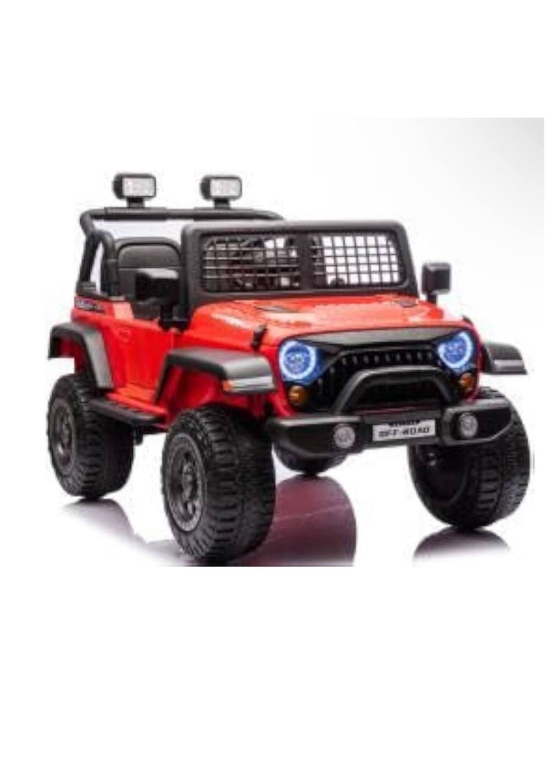 L’AMOUR Kids Electric Ride-On Car J-MP3025, 6 km/h, Remote Control, LED Lights, Red, 40 kg Capacity 
