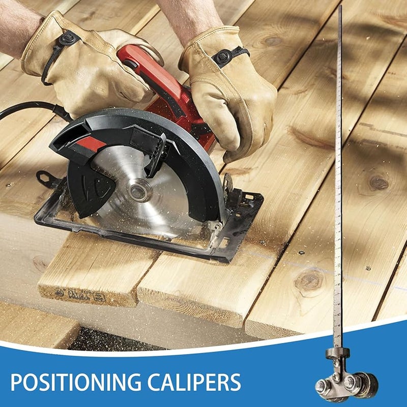 ترقية دليل القطع ذو المحامل المزدوجة 60 سم سكة قابلة للتعديل لمناشير الدائرية أعمال النجارة والخشب - Image 3
