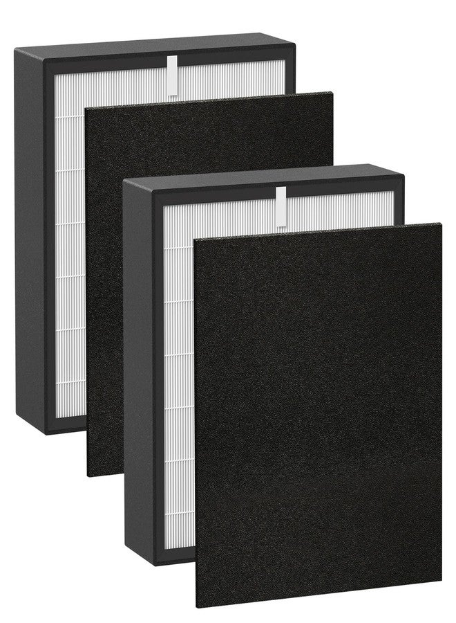 Fizerneer Silver Carbon FIT50 HEPA Filter Replacement, Compatible with BreatheSmart FF50, FIT50, FF50-VOC Air Cleaner Purifier, 2 Pack - Image 1