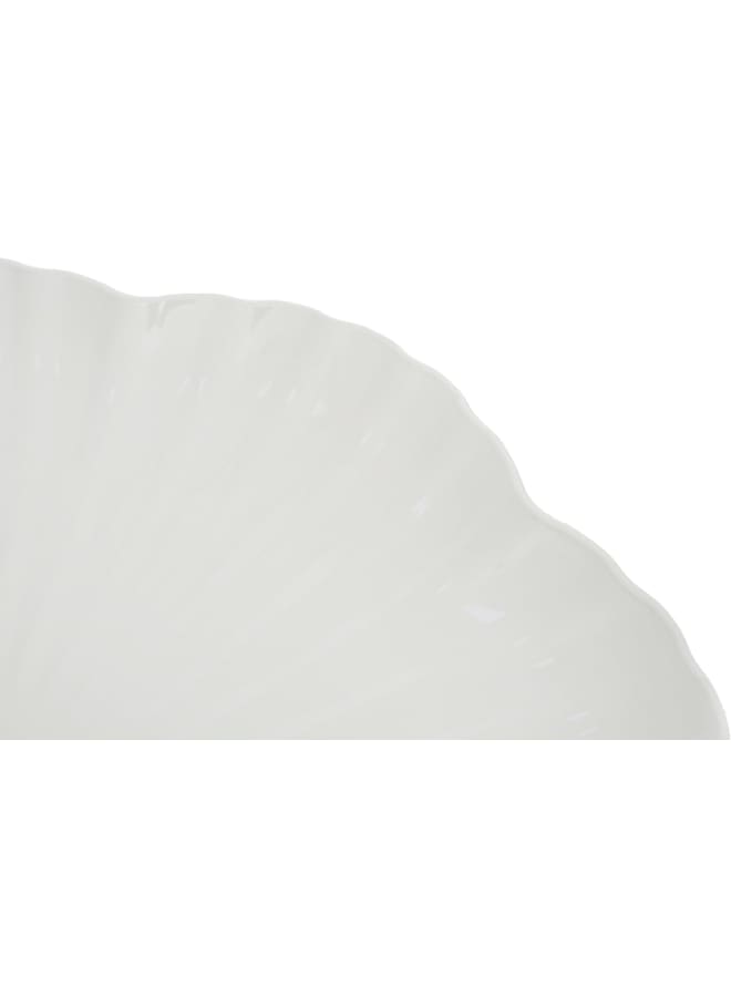 Moments Jewel Petal Round Server, 48 Cm Size, White - Image 3
