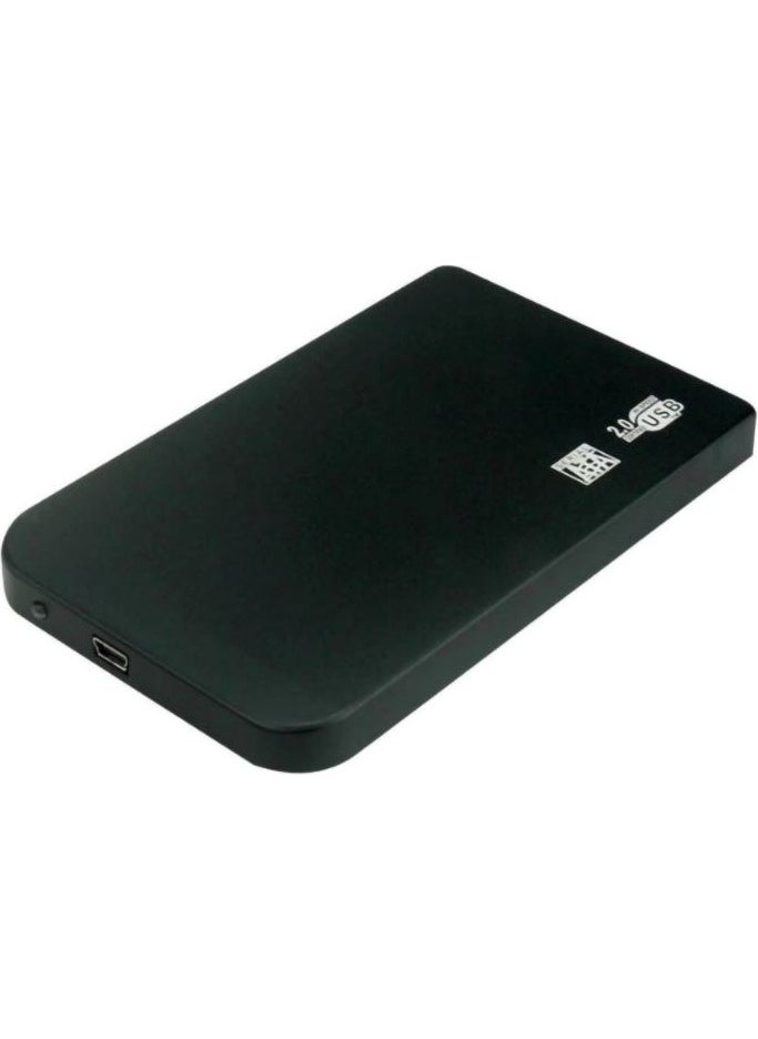 Techmaster 2.5'' Inch Sata Plastic HDD Box Harddisk Box USB 2.0 DD-110 Black  - Image 1