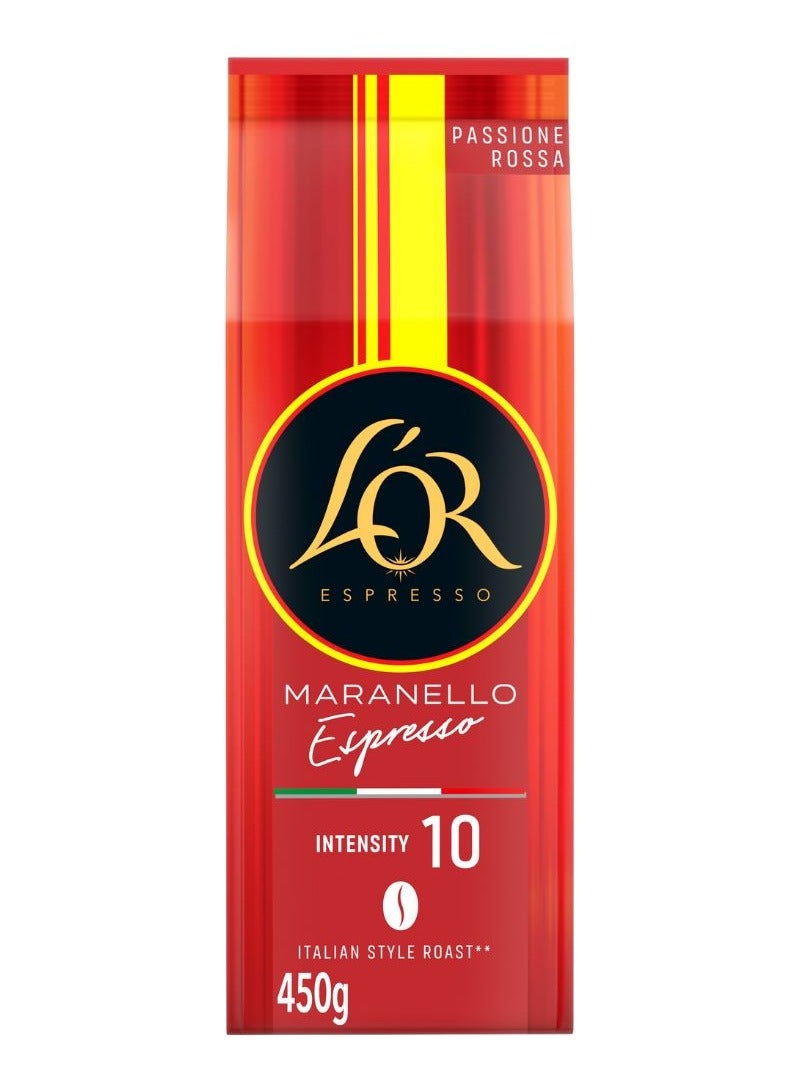 L'or Espresso Maranello Intensity 10 Whole Bean Dark Roast Coffee 450g  - Image 1