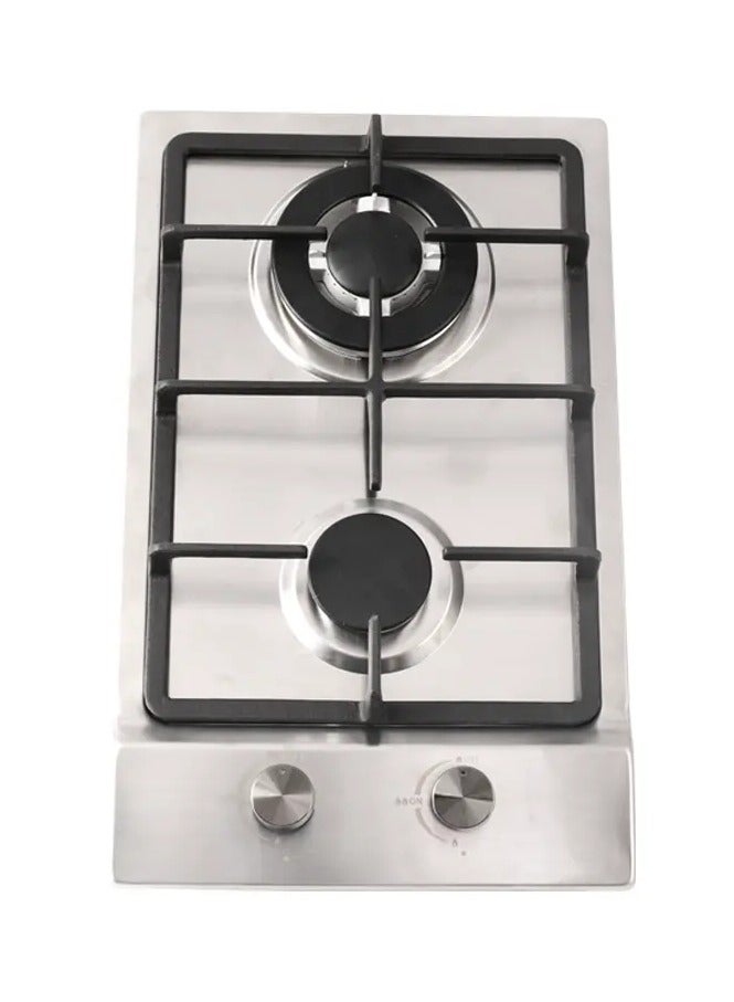 راني موقد غاز أوتوماتيكي بشعلتين أسود/ فضي - Image 5