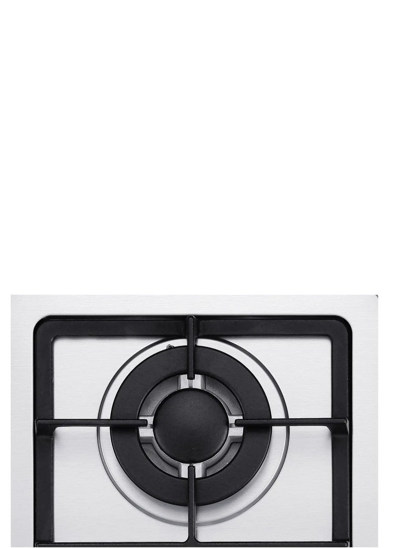 راني موقد غاز أوتوماتيكي بشعلتين أسود/ فضي - Image 2