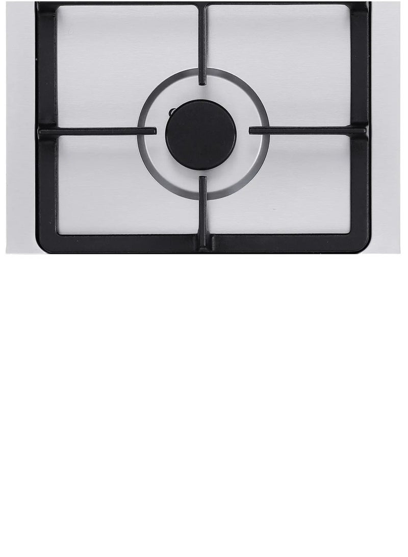 راني موقد غاز أوتوماتيكي بشعلتين أسود/ فضي - Image 3