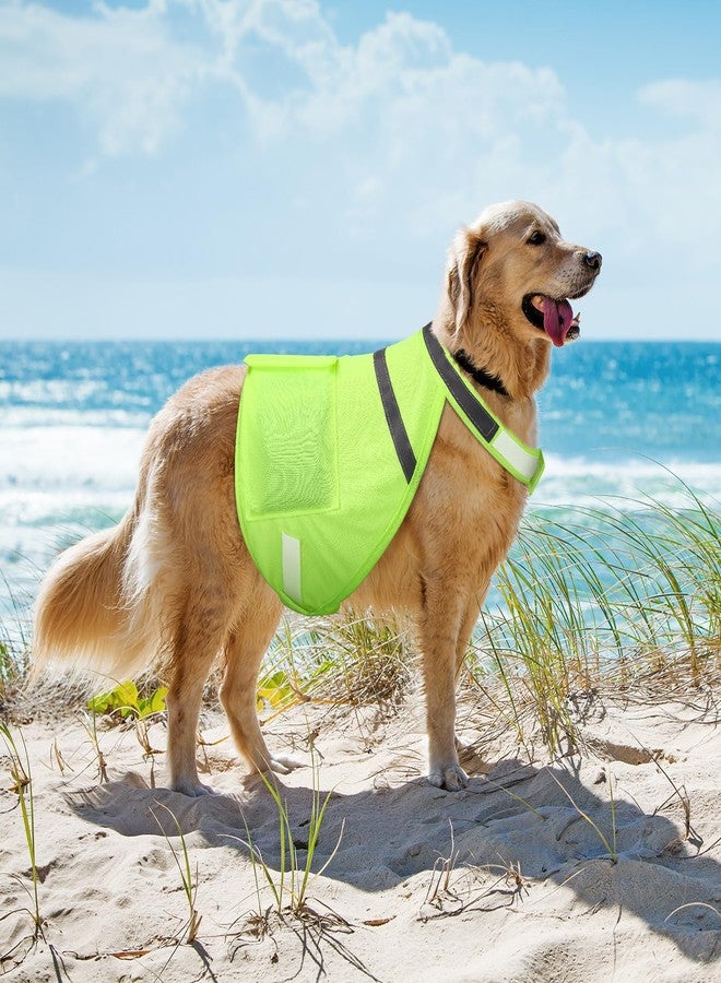 Aliceset 2 Pcs Dog Cooling Vest with 4 Recyclable Ice Pack Summer Outdoor Dog Cooling Harness Pet Adjustable Jacket Cooler(Extra Large) - Image 5