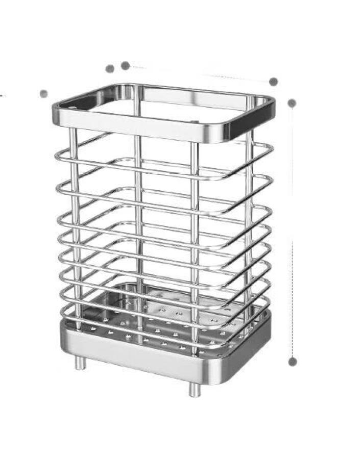 MAX COOK Meichun (Maxcook) Chopstick Holder, 304 Stainless Steel Detachable Chopstick Container, Chopstick Cage, Draining Rack, Storage Rack, Mczw9745 - Image 1