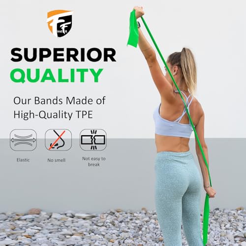 FirstFit Professional Resistance Band for Yoga, Figure 8 Shaped Chest Expender Exercise Loop Band for Men & Women Sholder Stretch Workout Equipment for Home Gym Training - Purple - 1 Piece - Image 2