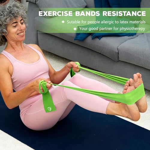 FirstFit Professional Resistance Band for Yoga, Figure 8 Shaped Chest Expender Exercise Loop Band for Men & Women Sholder Stretch Workout Equipment for Home Gym Training - Purple - 1 Piece - Image 4