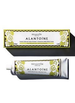 BENAMÕR Benamor Alantoine Milky Body Cream Moisturising Protective Body Care with Allantoin Castor Oil and Beeswax Delicious Lemon Scent Paraben Free 150ml  - Image 1