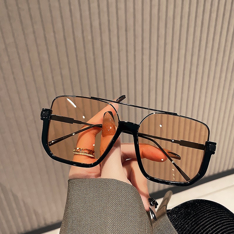 GP Women's Sunglasses 2024 New Trendy Square Oversized UV Protection  Shades - Image 2