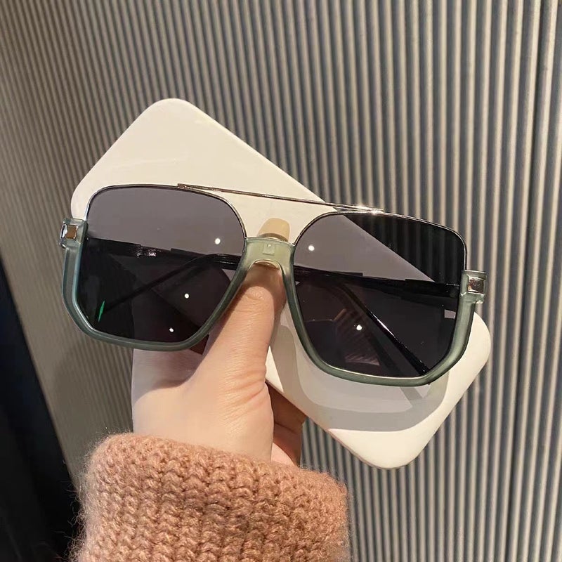 GP Women's Sunglasses 2024 New Trendy Square Oversized UV Protection  Shades - Image 3