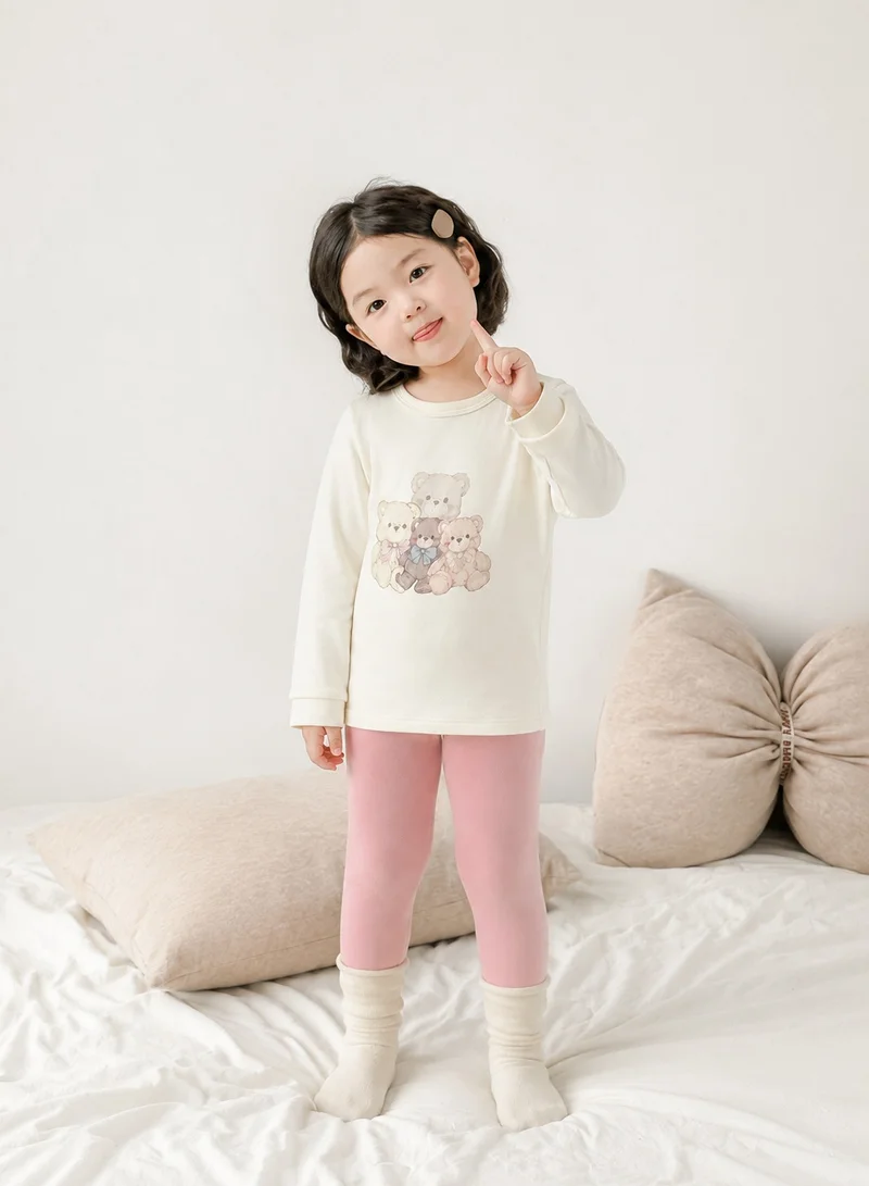 Yoehyaul Girls Cotton Pajama Set with long sleeves and graphic print