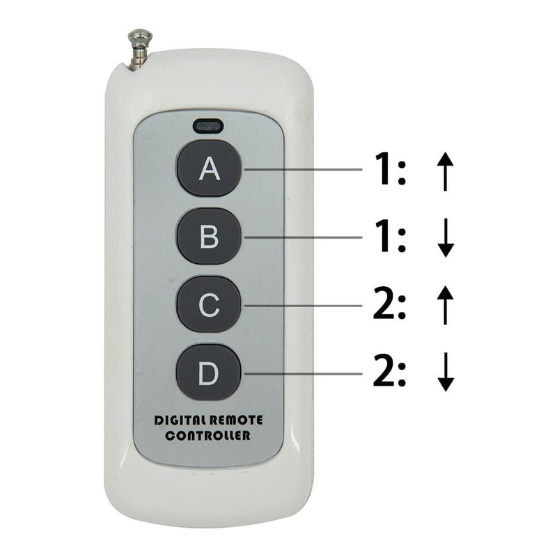R&D 433MHz 4 Button Wireless RF Remote Control with Battery | Universal Digital Remote Controller for Garage Doors, Gates, Car Alarms, Smart Home Devices, and DIY Electronics - Image 3