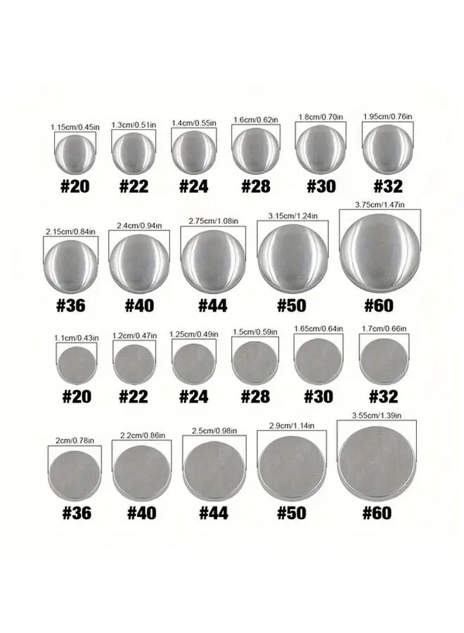 100pcs Flat Bottom Fabric Buttons For 7 93gal With One Installation Tool - Image 3