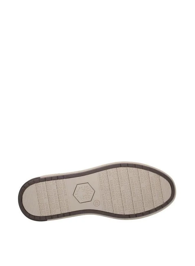 LUMBERJACK BROWN Men Marvin Panelled Lace-Up Sneakers for Men | Best Price UAE