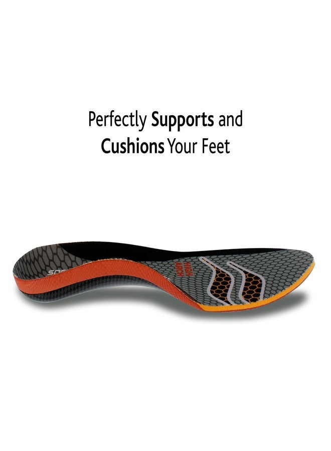 Sof Sole Men's High Arch Unisex FIT Support Insoles, Grey, Women's 13-14/Men's 11-12 - Image 3