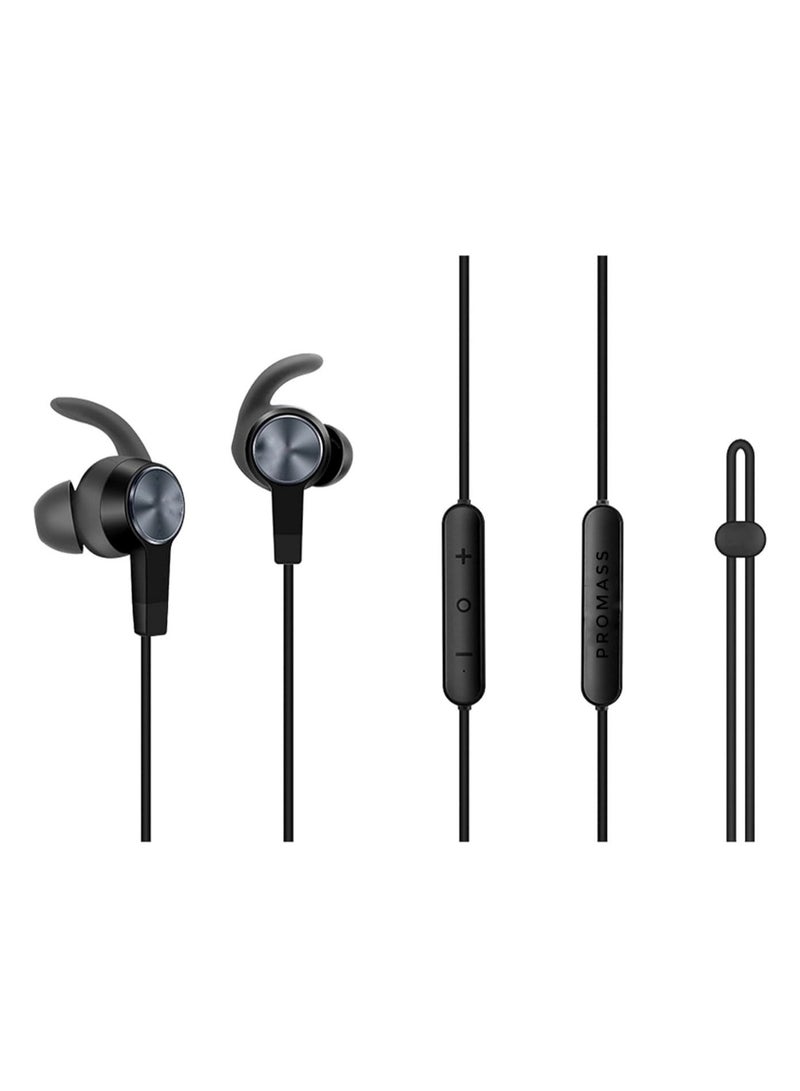 PROMASS sports bluetooth headphones wireless PM-0806 magnetic headphones with microphone - black - Image 2