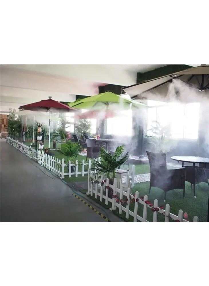 نظام آلة الضباب عالية الضغط FG-300، 220 فولت/50-60 هرتز، قابس المملكة المتحدة، 3.0 لتر/دقيقة، محرك 250 واط، 3 مكابس، مضخة 70 بار، مروحة أمامية، قابس المملكة المتحدة، 60 قطعة، نظام فوهات 0.15 مم، حامل أنابيب؛ أنبوب نايلون (60 مترًا) + مجموعة كاملة من قاطع الأنابيب، نظام مفتاح لمس للتبريد الخارجي، متوفر بألوان عشوائية. - Image 4