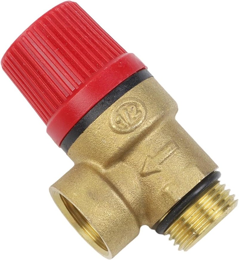 Brass Safety Valve Drain Relief Switch For Solar Water Heater 6 Bar Pressure Range - Image 2