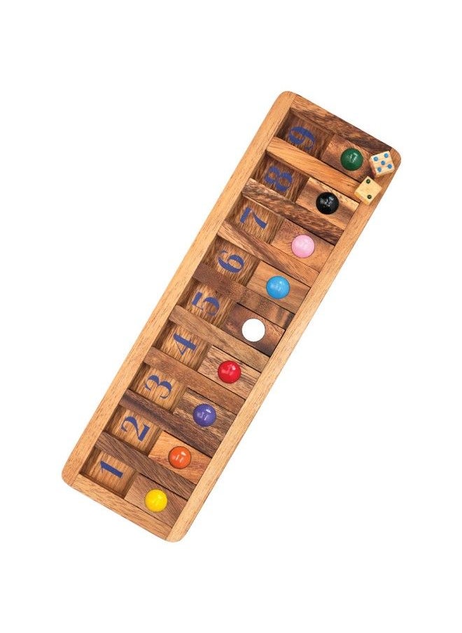 BSIRI - Shut The Box Board Games Wooden With Math Board Games Kids Player Wooden Box Of Brain Teaser Puzzles For Family Educational Board Games And Get Fun On Game To Teach Kids To Count On Math - Image 1